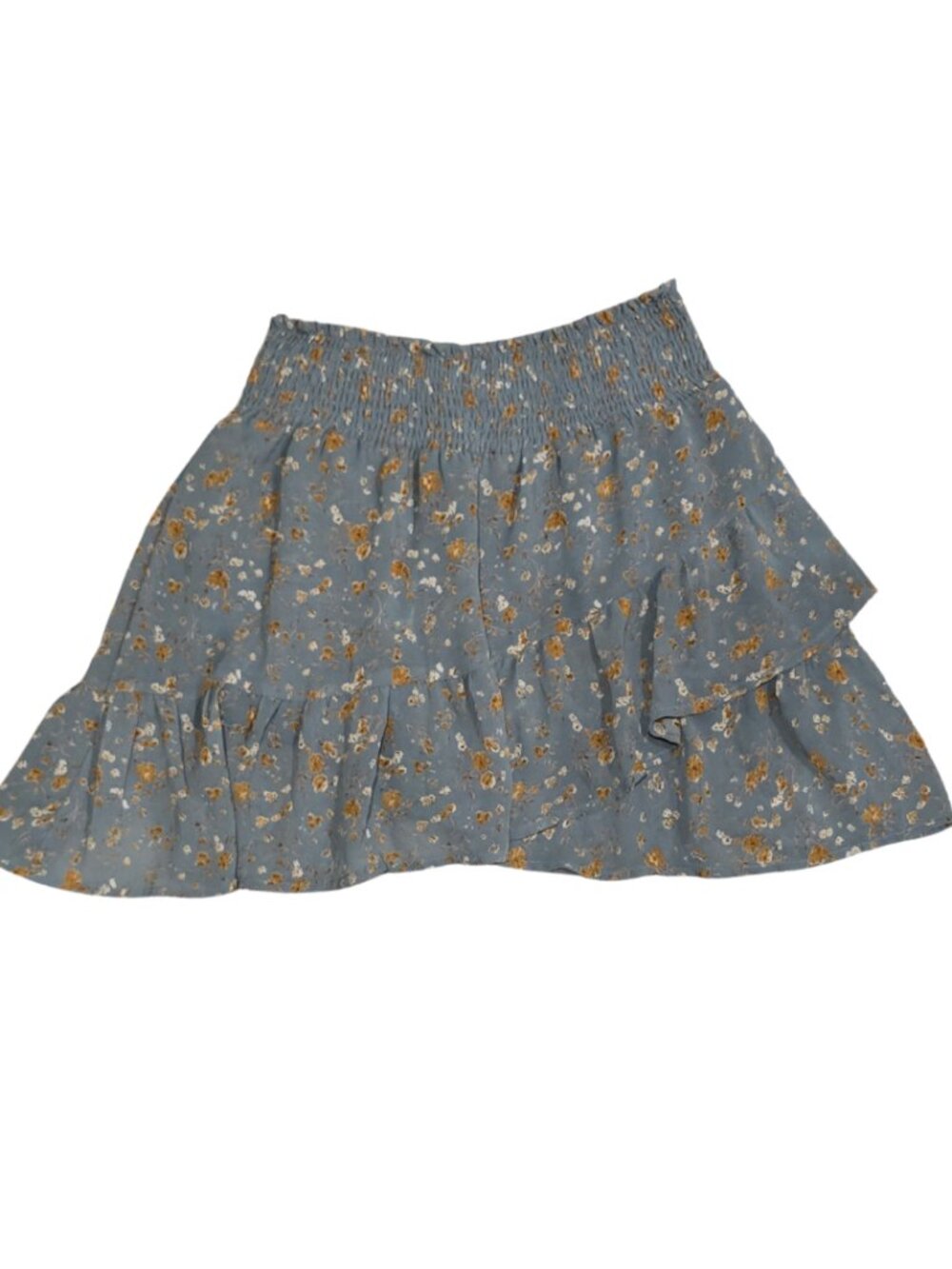 NWOT Altar'd State Ruffle Mini Skirt with Flowers - Size Medium